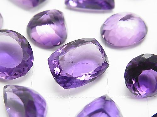 [Video] High Quality Amethyst AAA Undrilled Mix Shape Faceted 2pcs