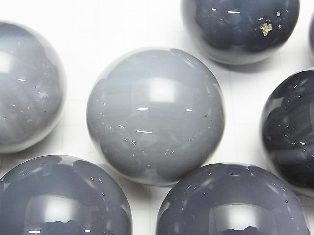 Gray Onyx AAA Sphere Round 40mm 1pc