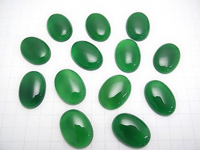 Green Onyx AAA Oval Cabochon 30x22mm 1pc