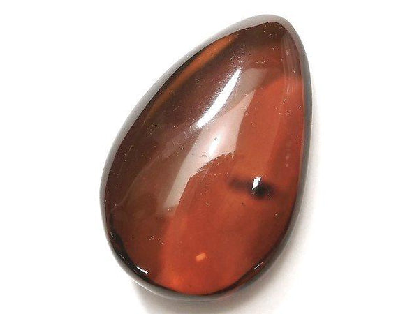 [Video] [One of a kind] Baltic Amber Loose stone Pear shape 36x24mm Brown 1pc NO.68