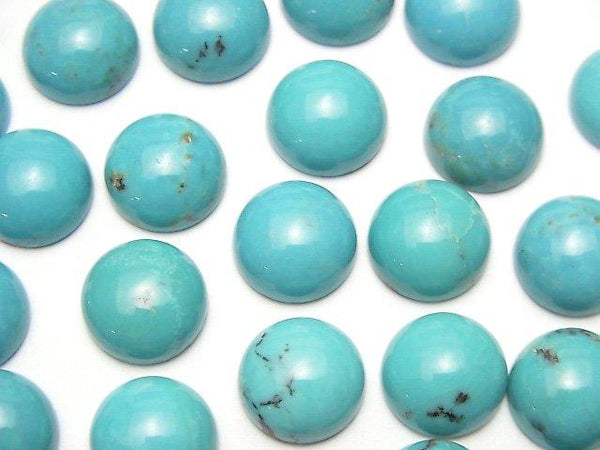[Video] Turquoise AA++ Round Cabochon 10x10mm Patterned 2pcs