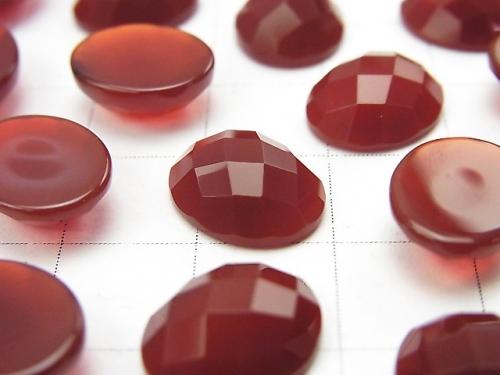 Red Agate Oval Faceted Cabochon 12x10mm 5pcs $4.79!