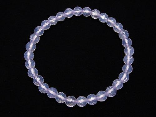 [Video] [One of a kind] High Quality Scorolite AAA 128Faceted Round 6mm Bracelet   NO.27