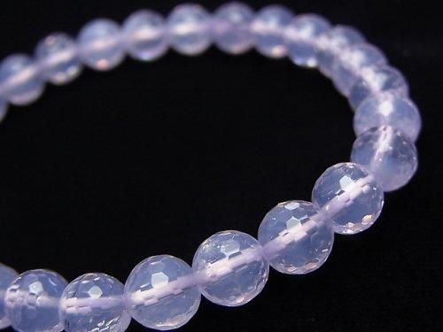 [Video] [One of a kind] High Quality Scorolite AAA 128Faceted Round 7mm Bracelet   NO.32