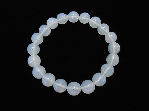 [Video] [One of a kind] High Quality Moonlight Quartz AAA Round 9.5mm Bracelet NO.82