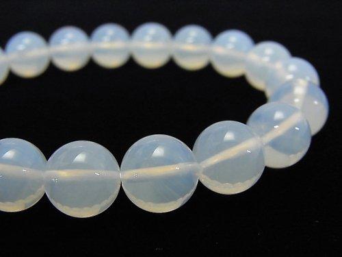 [Video] [One of a kind] High Quality Moonlight Quartz AAA Round 10mm Bracelet NO.88