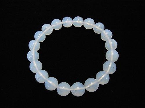 [Video] [One of a kind] High Quality Moonlight Quartz AAA Round 10mm Bracelet NO.88