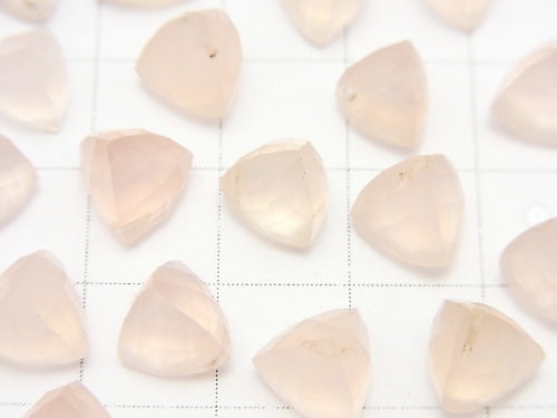 3pcs $6.79! High Quality Pink Chalcedony AAA Solid Triangle Cut 8x8x8mm
