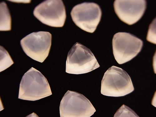 3pcs $6.79! High Quality Pink Chalcedony AAA Solid Triangle Cut 8x8x8mm