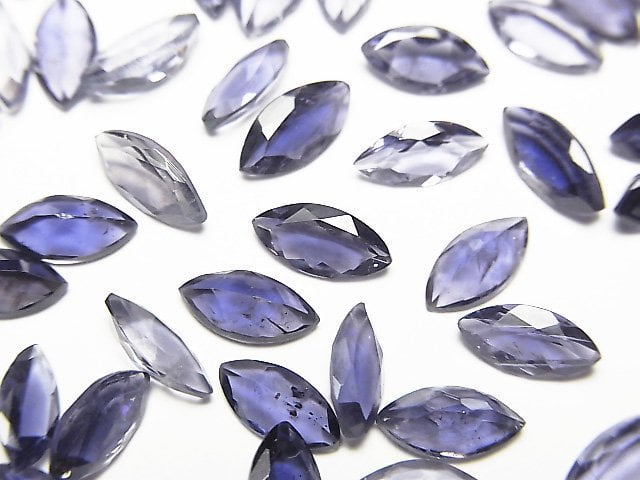 [Video]High Quality Iolite AAA Loose stone Marquise Faceted 8x4mm 5pcs