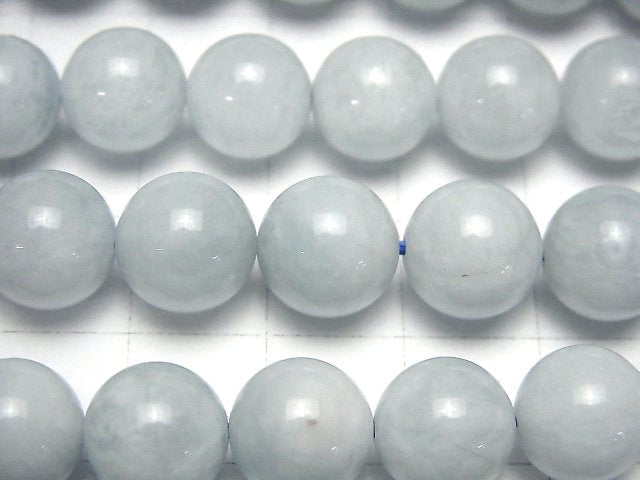 [Video] Milky Aquamarine AA Round 10mm half or 1strand beads (aprx.15inch / 38cm)
