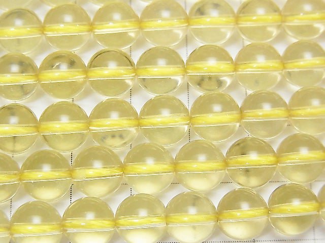 [Video]High quality Lemon Quartz AAA Round 8mm 1/4 or 1strand beads (aprx.15inch/37cm)