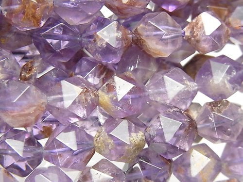 [Video]Cacoxenite in Amethyst AA++ 20Faceted Round 10mm half or 1strand beads (aprx.14inch/35cm)