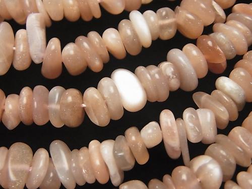 1strand $3.79! Pink Moon Stone AA Chips (Small Nugget) 1strand (aprx.15inch / 36cm)