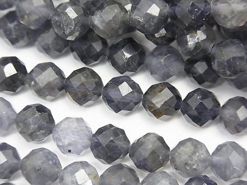 High Quality!  1strand $14.99! Iolite AA+ 64Faceted Round 7mm 1strand (aprx.15inch/37cm)