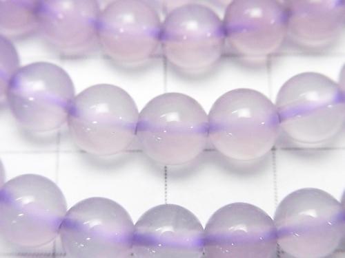 1strand $69.99! Indonesian Natural Purple Chalcedony AAA Round 6mm 1strand (Bracelet)