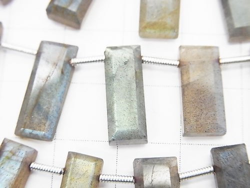 Labradorite AA++ Faceted Rectangle  1strand beads (aprx.6inch/16cm)
