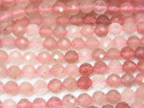 Diamond Cut! 1strand $9.79! Pink Epidot AA ++ Faceted Round 5.5mm 1strand (aprx.15inch / 37cm)