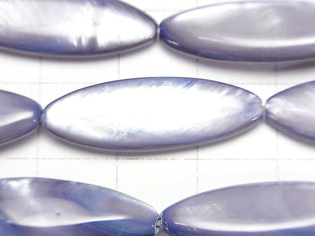 [Video]Purple colorShell Marquise 30x10x4mm 1strand (aprx.14inch/34cm)