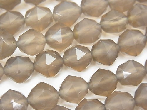 High Quality! Gray Onyx AAA Star Faceted Round 10mm half or 1strand beads (aprx.15inch / 37cm)