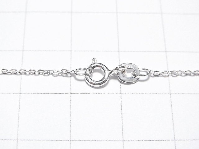 Silver925 Flat Cable Chain 1.2mm Pure Silver Finish [40cm][45cm][50cm][60cm] Necklace 1pc