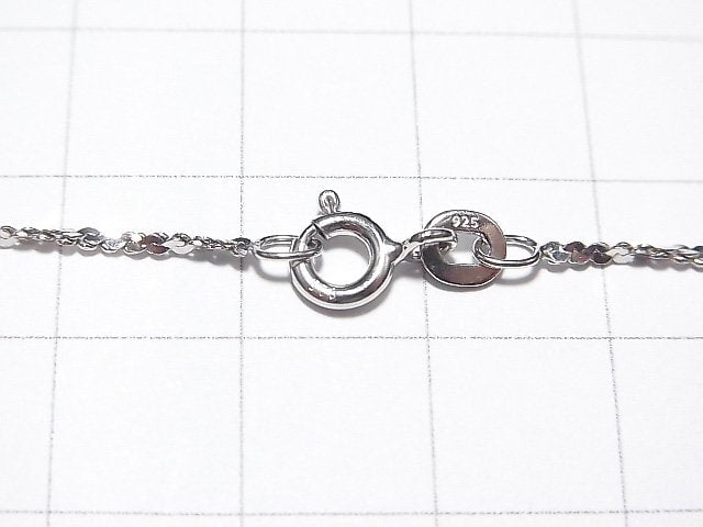 Silver925 Twist Chain 1.2mm Rhodium Plated [40cm][45cm][50cm][60cm] Necklace 1pc