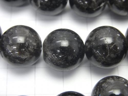Tibet Morion Crystal Quartz AA + Round 14mm half or 1strand (aprx.15inch / 36cm)
