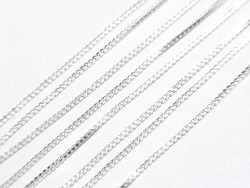 Silver925 Box Chain 0.7mm Pure Silver Finish [40cm][45cm][50cm][60cm] Necklace 1pc