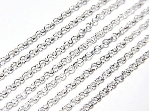 Silver925 Rolo Chain NO.2 1.7mm Pure Silver Finish [40cm][45cm][50cm][60cm] Necklace 1pc