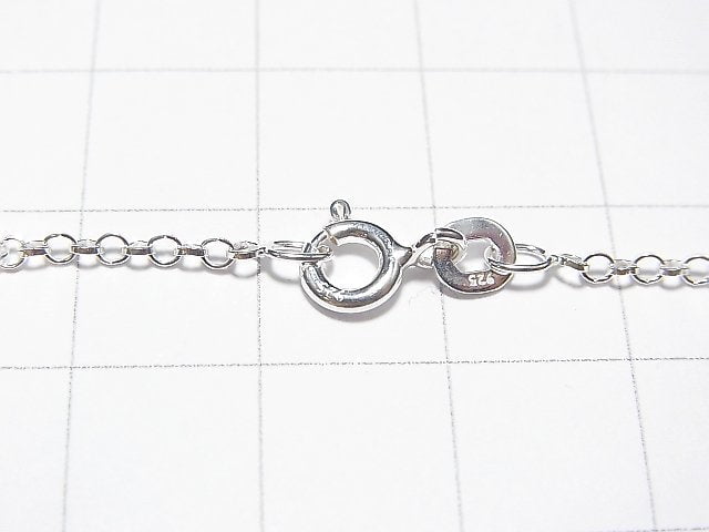 Silver925 Rolo Chain NO.2 1.7mm Pure Silver Finish [40cm][45cm][50cm][60cm] Necklace 1pc
