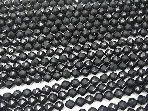 High quality! 1strand $8.79! Onyx AAA Star Faceted Round 8mm 1strand (aprx.15inch / 37cm)