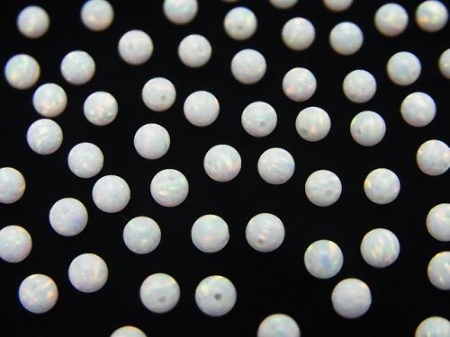 Kyoto Opal Round 3mm [White] Drilled Hole 5pcs $3.79!