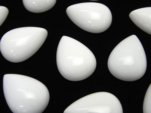White Onyx AAA- Pear shape Cabochon 18x13mm 2pcs $4.19!