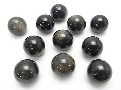 1pc $4.79! Golden Sheen Obsidian AAA Sphere, Round 30mm 1pc