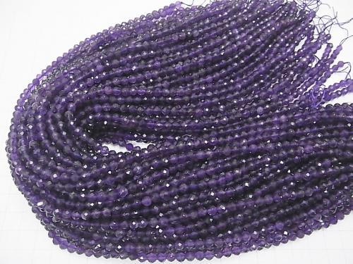 High Quality!  1strand $11.79! Amethyst AA++ 32Faceted Round 4.5mm 1strand (aprx.15inch/37cm)