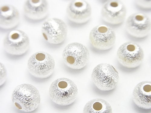 Silver925 Round [3mm][4mm][5mm][6mm] Hairline No coating 20pcs