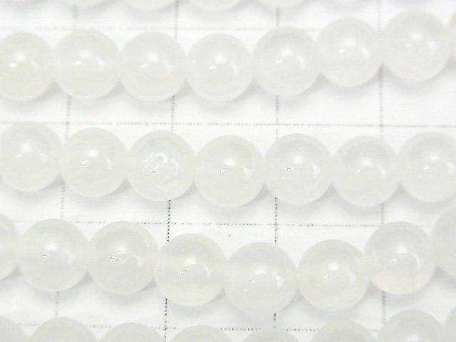 Mexico Selenite (Gypsum) Round 6mm 1strand beads (aprx.15inch / 38cm)
