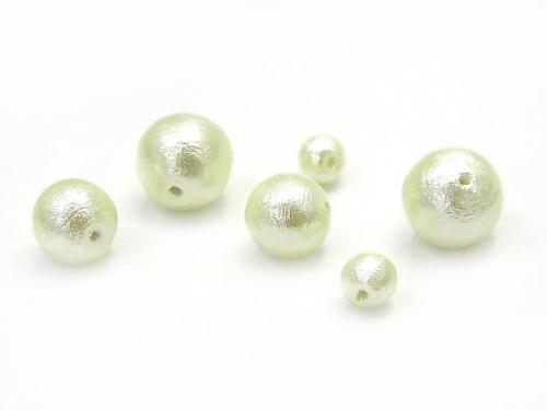 Made in Japan! Cotton Pearl Beads Mint Green Round 6mm 20pcs $3.89