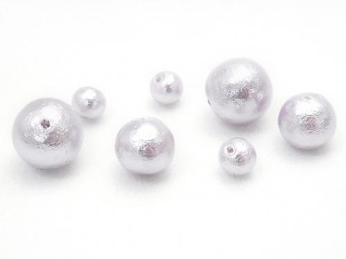 Made in Japan! Cotton Pearl Beads Lavender Round 12mm 10pcs $3.79