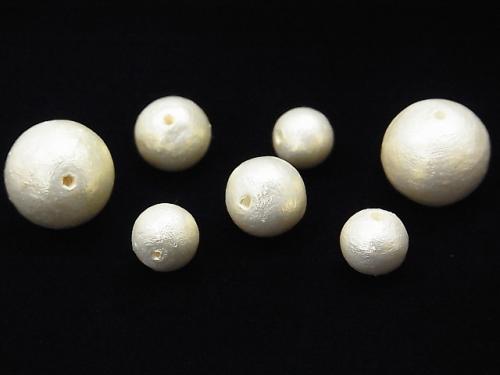 Made in Japan! Cotton Pearl Beads Rich Cream Round 12mm 10pcs $3.59