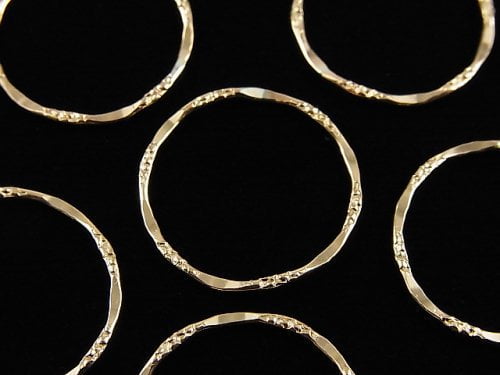 New size now available! 14KGF component ring (Round) 11mm, 15mm, 21mm, 26mm texture mix 1pc