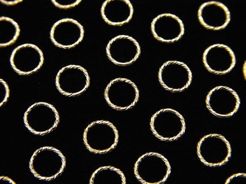 14KGF Jump Ring (closed type) [4mm][5mm] Gauge 0.4mm Sparkle 10pcs