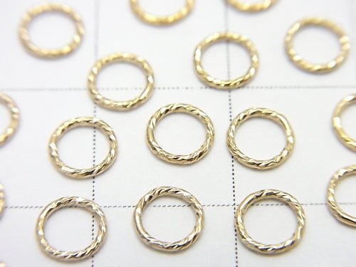 14KGF Jump Ring (closed type) [4mm][5mm] Gauge 0.4mm Sparkle 10pcs