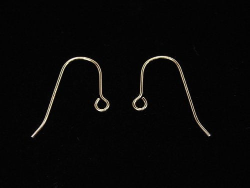 14KGF Earwire 20x12mm Gauge 0.5mm 2pairs (4 pieces)
