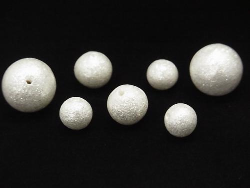 Made in Japan! Cotton Pearl Beads Shiny White Round 6mm 10pcs $2.79