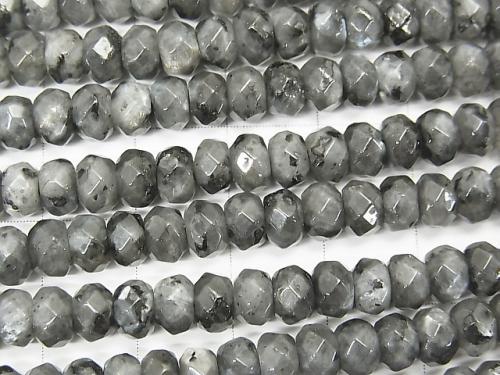 1strand $5.79! Larvikite  Faceted Button Roundel 6x6x4mm 1strand (aprx.15inch/37cm)