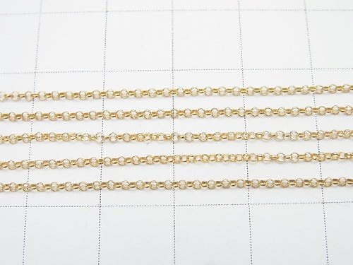 14KGF Rolo Chain 1.2mm width 10cm