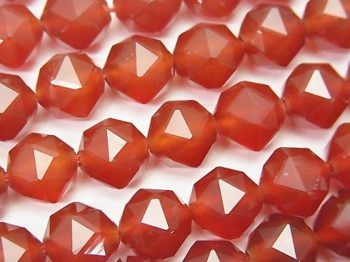 High Quality! 1strand $9.79! Red Agate AAA Star Faceted Round 10mm 1strand (aprx.15inch / 37cm)