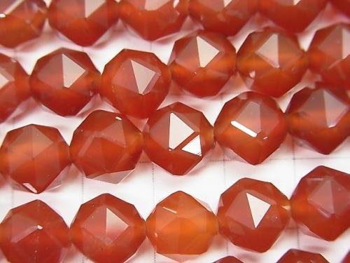 High Quality! 1strand $9.79! Red Agate AAA Star Faceted Round 10mm 1strand (aprx.15inch / 37cm)