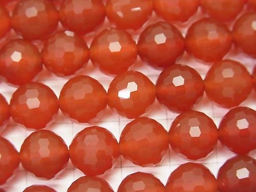 High quality! 1strand $9.79! Red Agate AAA 128Faceted Round 10mm 1strand (aprx.15inch / 37cm)